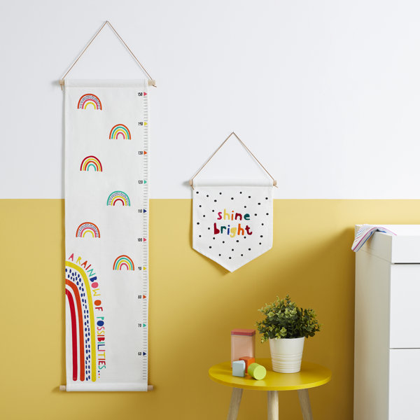 icklebubba 2 Piece The Rainbow Dreams Growth Chart Set Wayfair.ie